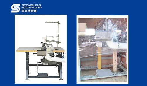 床墊鎖邊設(shè)備發(fā)貨至海外客戶（喜登堡床墊機(jī)械）
